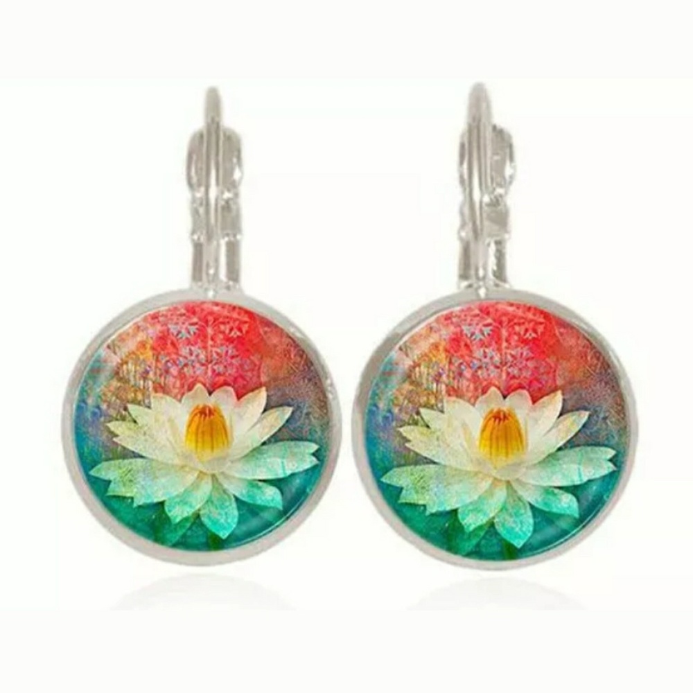 Lotus Earrings - Picture 2 of 5